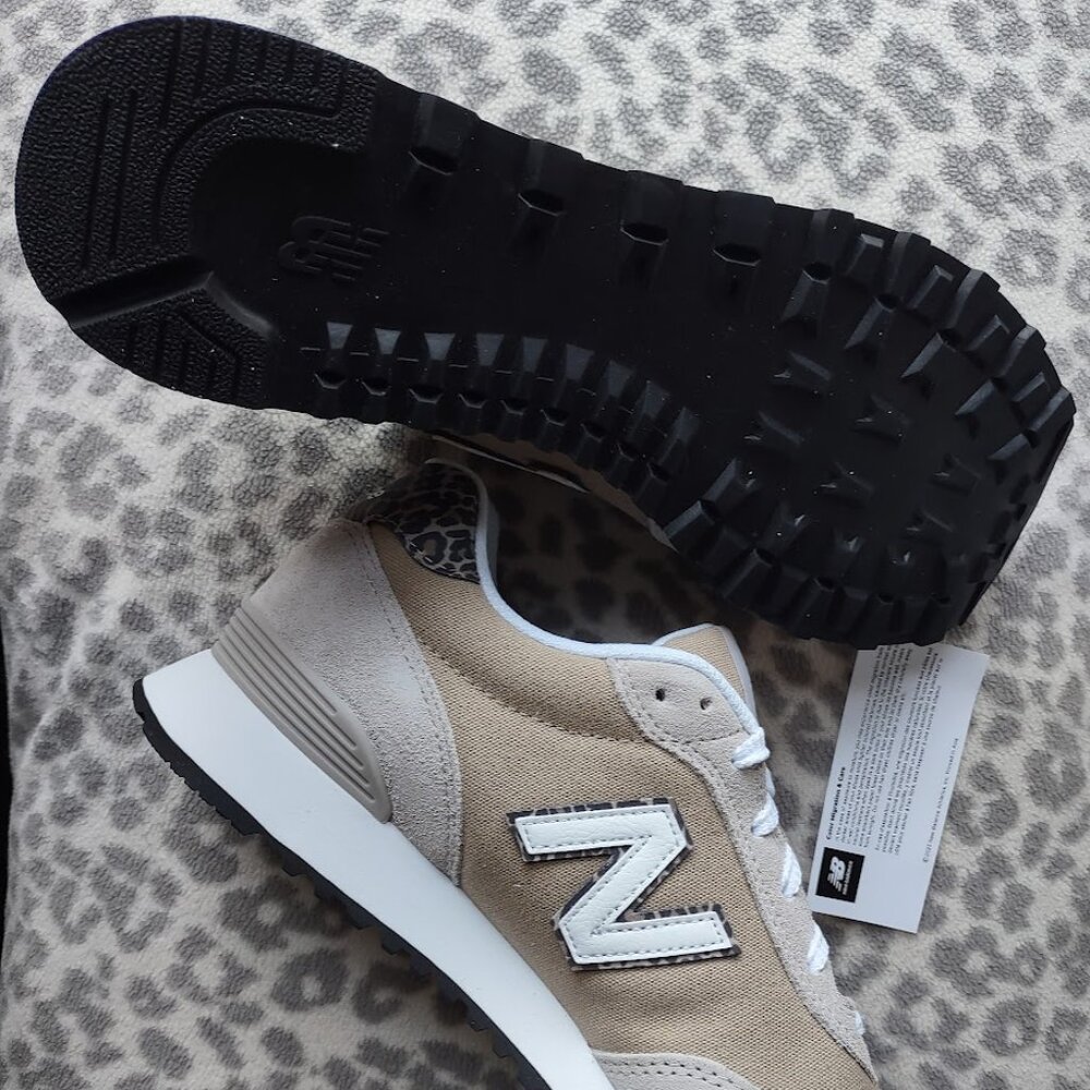 New Balance 515v3 Athletic Lifestyle Sport Trainer WL515SD3 Beige/Leopard/Animal - Picture 4 of 16